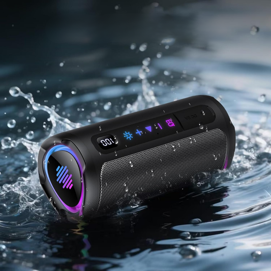 Felix – Vattentät trådlös Bluetooth-högtalare med dynamisk RGB-belysning och stereoljud