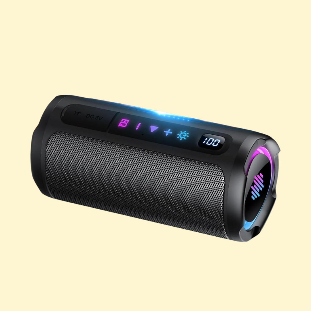 Felix – Vattentät trådlös Bluetooth-högtalare med dynamisk RGB-belysning och stereoljud