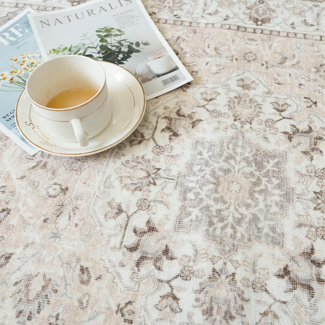 Selma – Elegant mönstrad löpmatta med vintage-charm för hall och kök