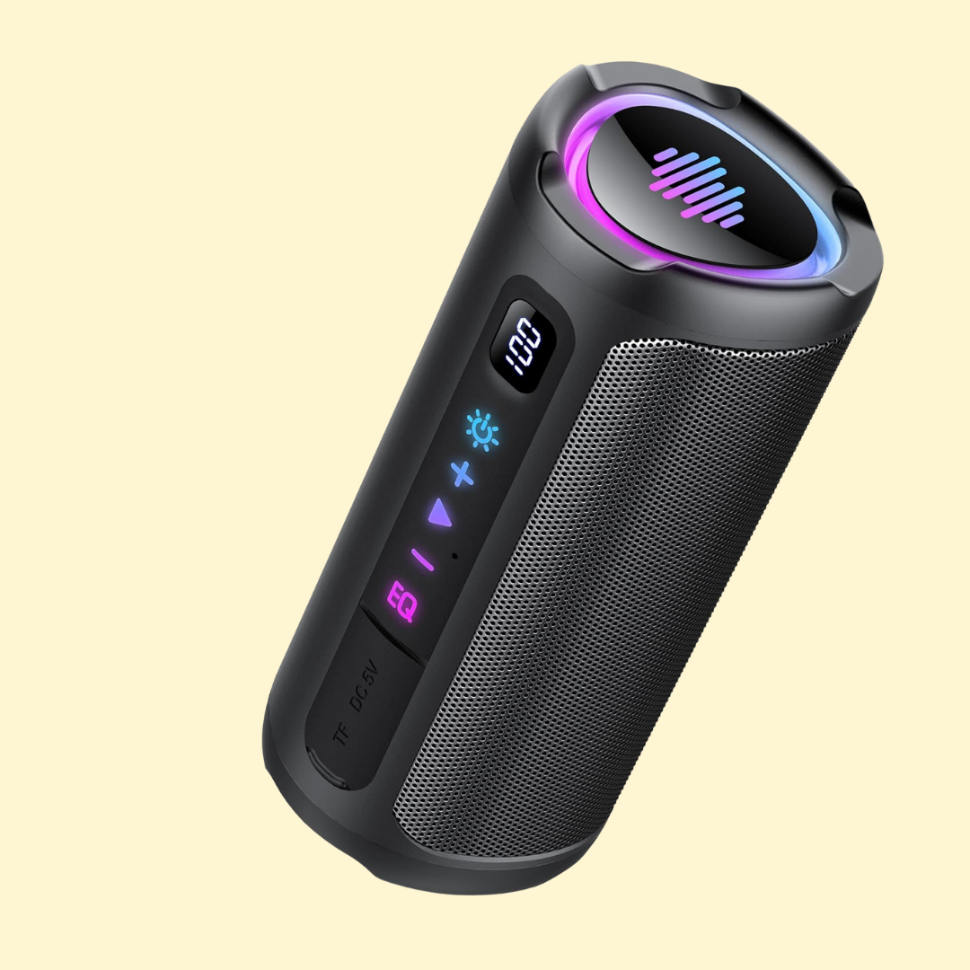 Felix – Vattentät trådlös Bluetooth-högtalare med dynamisk RGB-belysning och stereoljud