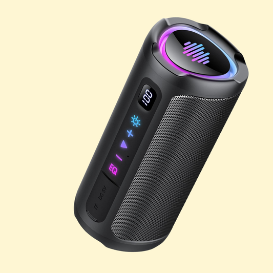 Felix – Vattentät trådlös Bluetooth-högtalare med dynamisk RGB-belysning och stereoljud